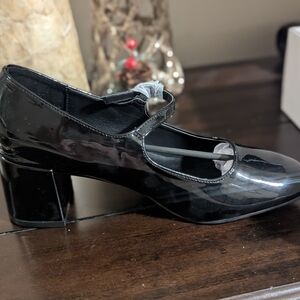 Black Patent Leather Mary Jane Shoes By Scoop